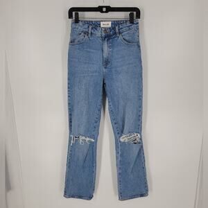 Rolla's Brad Worn Distressed Original Straight Leg Jeans 25